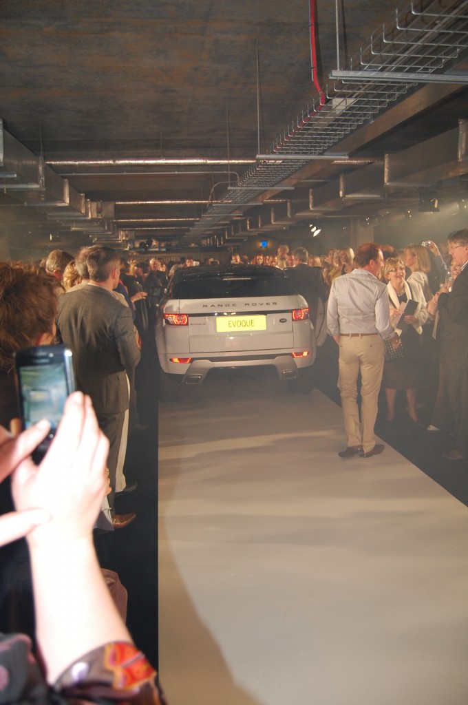 Land Rover Evoque on the catwalk
