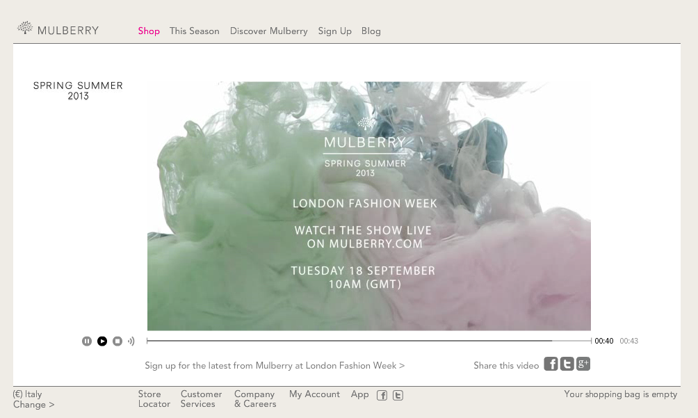 Mulberry - London Fashion Week SS13